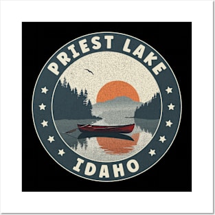 Priest Lake Idaho Sunset Posters and Art